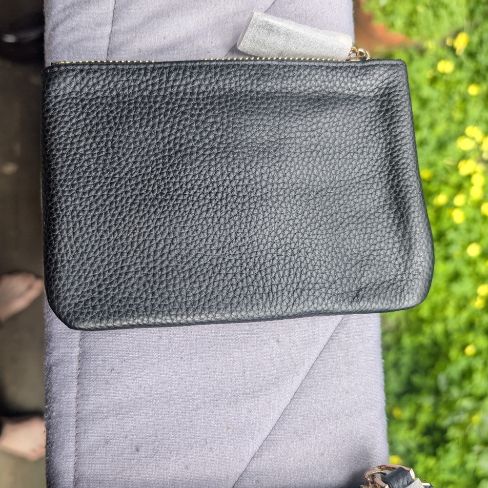 Pom Pom London Chelsea Wallet Purse Black Full Grain Leather - Picture 2 of 2